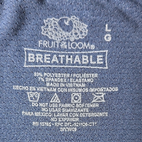 Fruit of the Loom Blue Boxer Briefs with Soft Stretch Fabric and Fly Opening - Picture 2 of 3